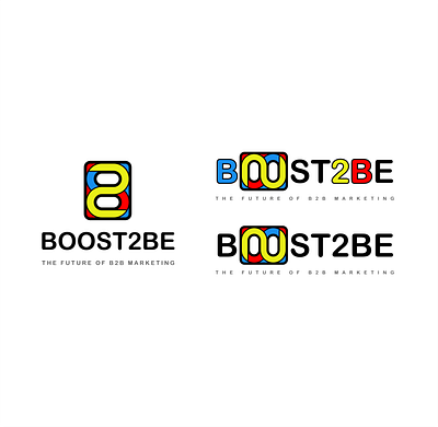 Logo design for Boost2Be marketing agency brand branding design graphic design identity illustrator logo logotype marketing графічний дизайн дизайн лого логотип