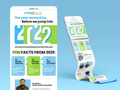 Camelback Vending Services Newsletter Design art brand branding color design designer freelance graphic design illustration image internet logo mockup newsletter store vector web