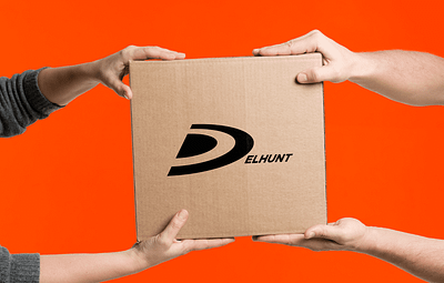 Logotype for DELHUNT logistics company brand branding design graphic design identity illustrator logistics logo графічний дизайн дизайн лого логотип
