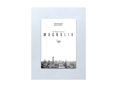 Magnolia branding design film poster film posters illustration logo magnolia magnolia movie movie movie poster movie posters paul thomas andersen tom cruise ui