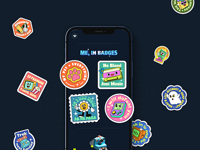 Badges for Profile page genz badgedesign profileglowup