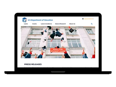 US Dept of Education Website Redesign adobe branding graphic design logo ux