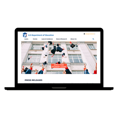 US Dept of Education Website Redesign adobe branding graphic design logo ux