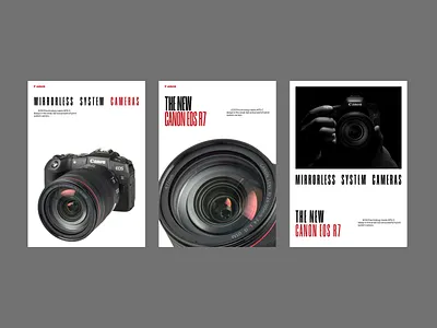 Canon minimal poster. branding graphic design logo ui