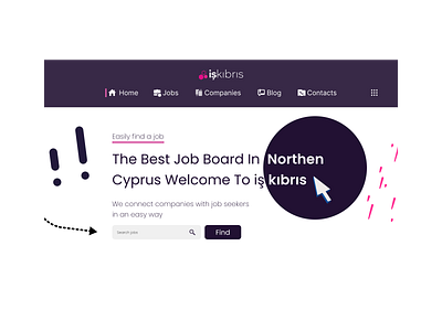 Jobs listing website - Jobs finder template board branding design employee find hero illustration job jobs landing list logo manager search ui ux website work