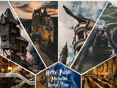 Harry Potter Memories Collage Effect gryffindor harrypotter harrypotteredit hogwarts potterhead voldemort