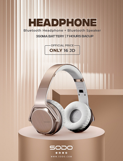 Sodo Headphone bluetooth creative graphic design headphone social media social media design sodo sodo headphone speacker