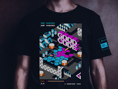 Retro Game T-Shirt Design clothing cyber cybersecurity design illustration tshirt