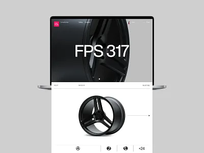 Tuning Boutique branding design ecommerce flat illustration kostin landing logo minimal page shop store top typography ui ux vector vossen vps317 wheels