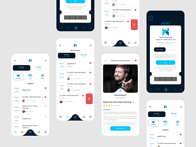 Event app for flutter community design events app mobile u ui ux