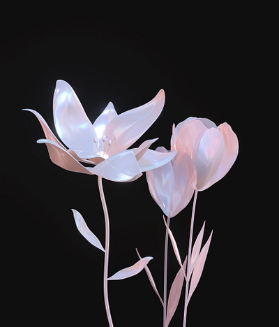 Tulip 3d design illustration