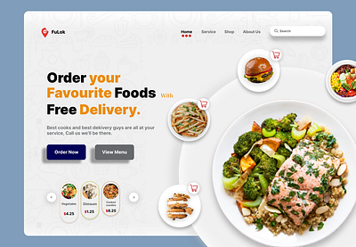 Food order Website Design design ux