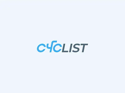 Cyclist - Bicycle Needs Brand Logo Concept bicycle blue branding and identity cyclist design hobby logo logo concept minimalist modernism sport sporty wordmark