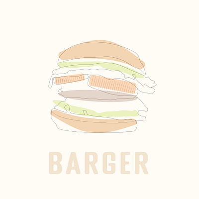 Burger line art design graphic design illustration line art ui vector