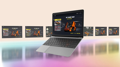 Off Road Race Game UI design branding design figma graphic design illustration ui xd