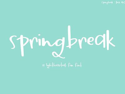 Springbreak Font
