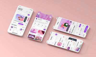 UI design for NFT app adobe xd branding dash figma logo ui ux design xd