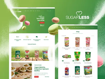 Sugarless | Website Design design graphic design ui website design