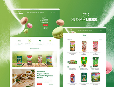 Sugarless | Website Design design graphic design ui website design