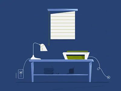 Work space animation art design flat illustration gif graphic graphic design illustration logo