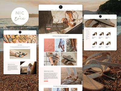 Nic & Evie | Website Design branding design graphic design logo ui website design