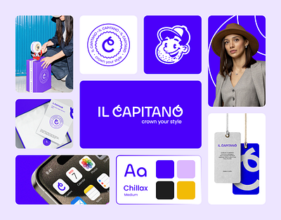 Il Capitano Logo Design | Headwear Brand | Logo abstract bento grid brand design brand identity brand identity design branding c logo design graphic design headwear headwear logo illustration logo logo design logo grid minimal modern o logo wordmark wordmark logo