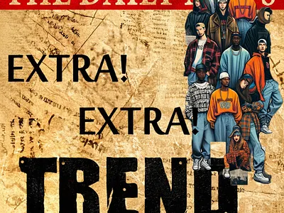 TREND Zine character design graphic design icon illustration infographics photo manipulation poster template design