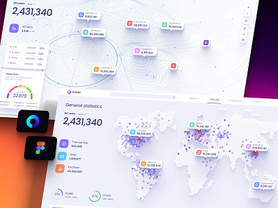 Orion UI kit for Figma 3d animation branding chart dashboard dataviz design desktop graphic design illustration infographic logo motion graphics statistic template ui