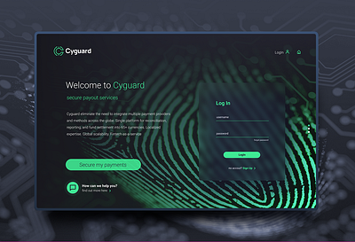 Cyguard UI/UX design branding figma graphic design ui ux