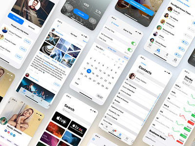Full iOS Design System for Figma android bar button dark design figma font icon interface ios ios16 iphone iphone14 light mobile ui ux