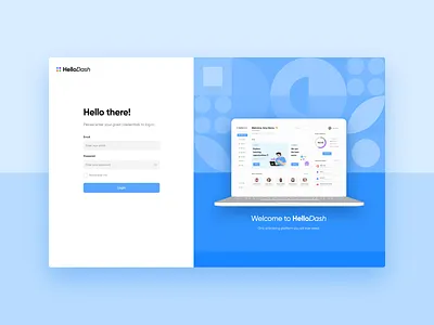 Dashboard Login Page app dashboard login onboarding start ui webdesign