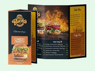 A4Folded Menu | Leaflets Printing-A4 Takeaway Menu | MenuMaPrint a4 folded leaflets printing