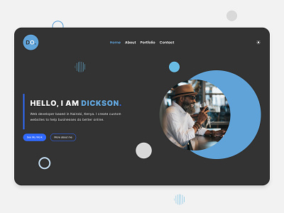 Portfolio dark mode: Dickson app branding design graphic design illustration logo minimal mobile ui vector