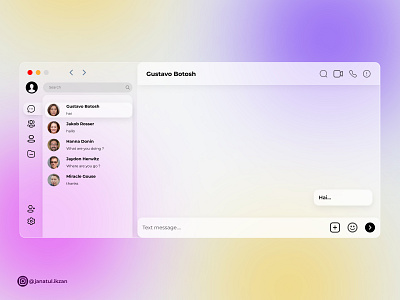 Dailu Ui Direct Messaging app branding dailyui design graphic design illustration logo ui ux vector