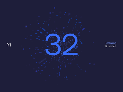 Charging Animation EV Dashboard Automotive UI/UX Design animation automotive car concept design dynamics ev interaction interface layout motion particles ui visual