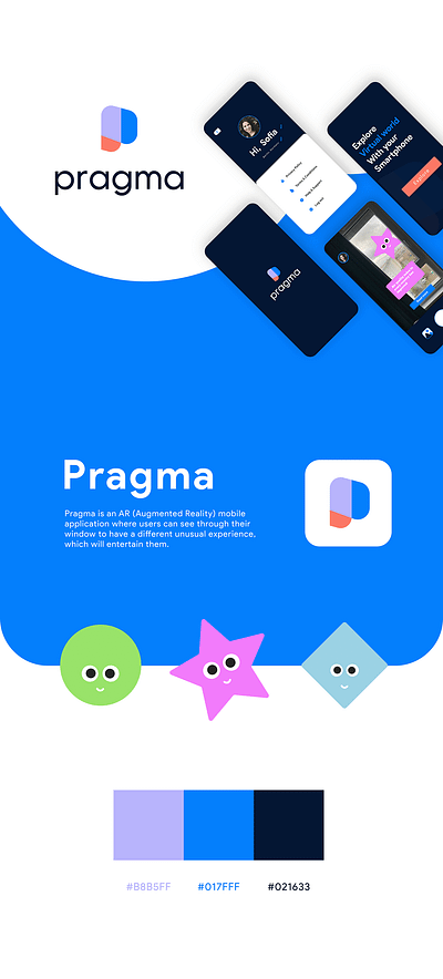 Pragma I The AR Application animation app design graphic design logo ui ux