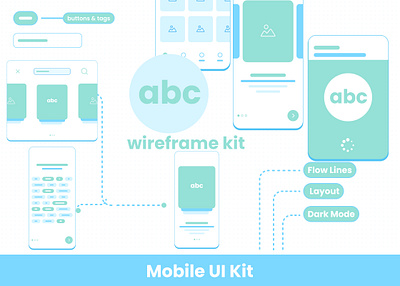 Mobile UI Kit branding graphic design illustration ui ux