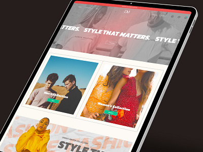 Ecommerce Website DM branding design ecommerce graphic design typography ui ux