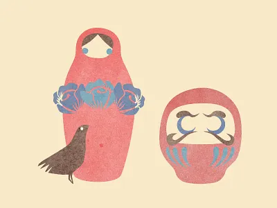 Matryoshka illustration vector