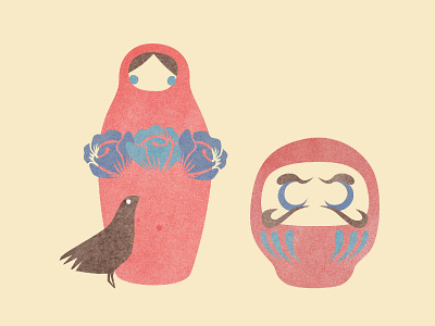 Matryoshka illustration vector