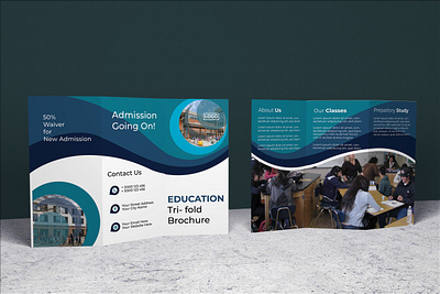 EDUCATIONAL TRI FOLD BROCHURE branding brochure college design education marketing print design school university