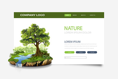 🌱Nature - Planet whorl web design branding design graphic design ui