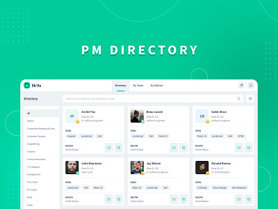 PM Directory figma inspiration uiux use interface design web