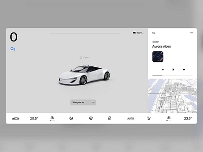 Automotive EV UI/UX Dashboard Animation Design Interface 3D 3d animation app automotive car cg concept design ev interface mobility motion motion graphics rendering rig ui visual