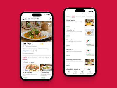 Speisekarte.de - German restaurants platform and mobile app app german restaurant tripadvisor ui design ux