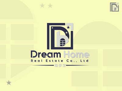 Dream Home Real Estate Co., Ltd - Realestate logo Design abstract branding combination mark logo creative design graphic design home logo logo logodesign modern real estate vector
