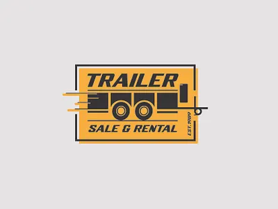 Trailer Badge. branding design graphic design illustration logo typography vector