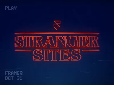 Happy Halloween! framer halloween sites stranger things tv vcr vhs web design