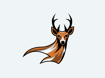 Deer animal animal logo animal mascot branding deer deer art deer cartoon deer illustration deer line art deer logo deer mascot logo deer vector graphic design illustration logo logodesign mascot mascot logo vector