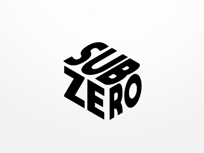 Sub Zero Logo branding graphic design logo text vector